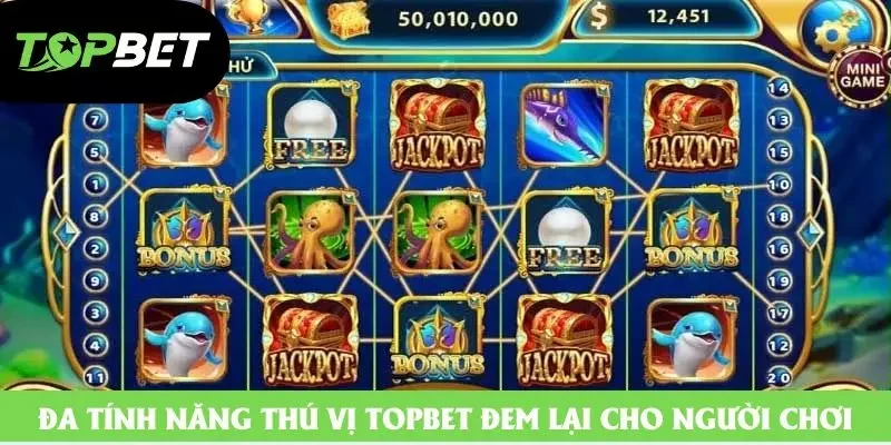Đa tính năng thú vị Topbet đem lại cho người chơi Đa tính năng thú vị Topbet đem lại cho người chơi