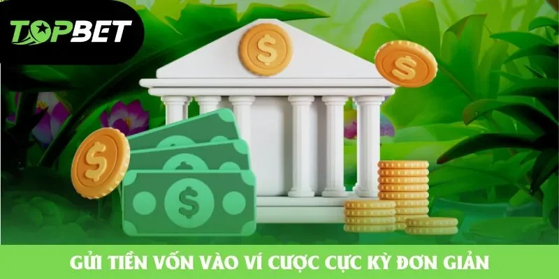 Gửi tiền vốn vào ví cược cực kỳ đơn giản Gửi tiền vốn vào ví cược cực kỳ đơn giản